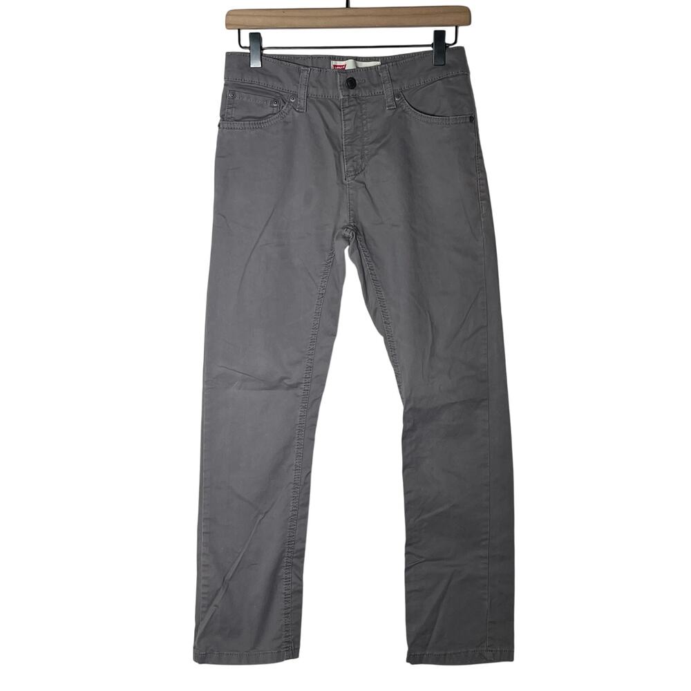 Levi's 511 grey slim chino straight leg pants size 14 juniors B182